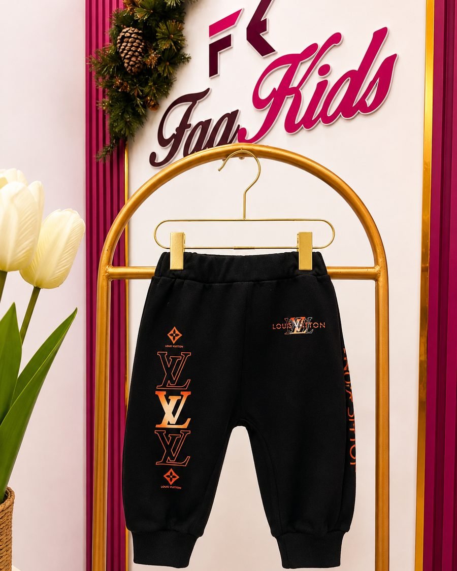 Baby Boy Top & Joggers Set — Black