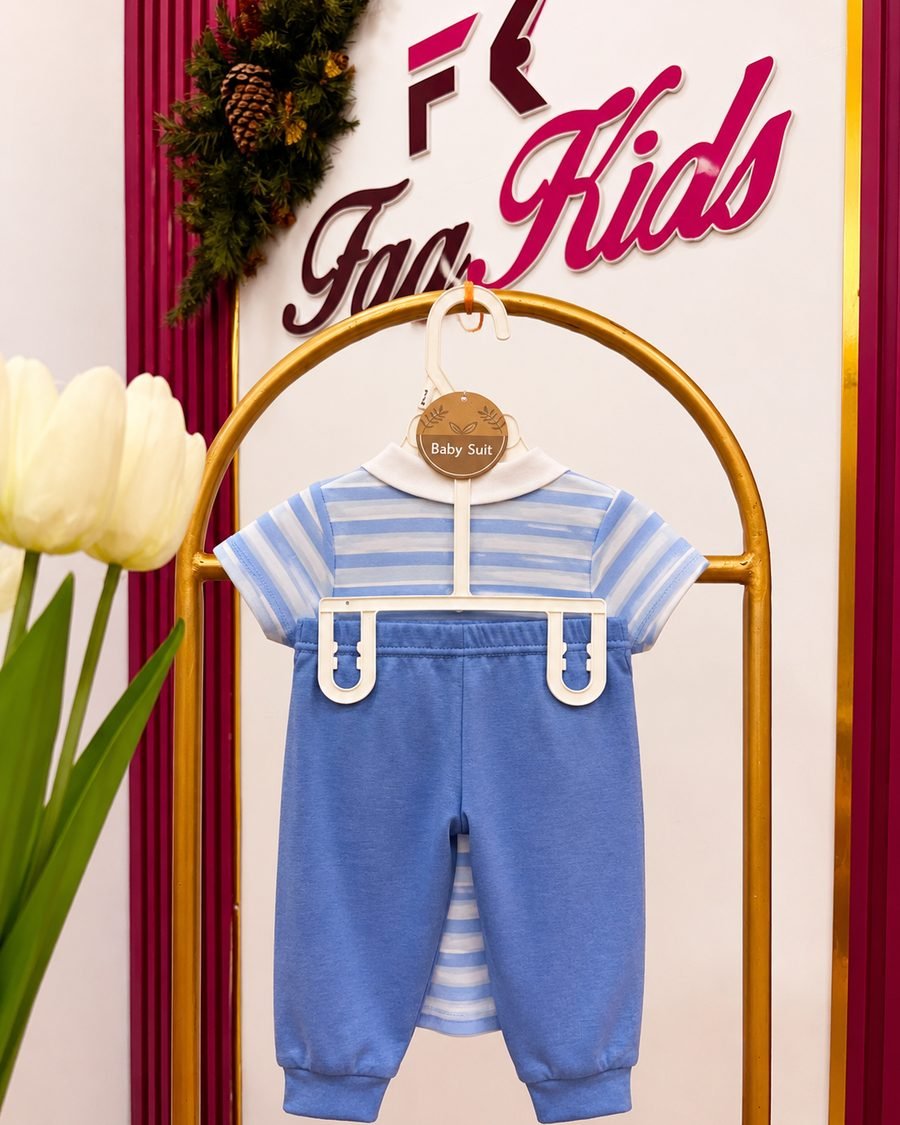 Baby Boy Top & Trousers Set — Blue