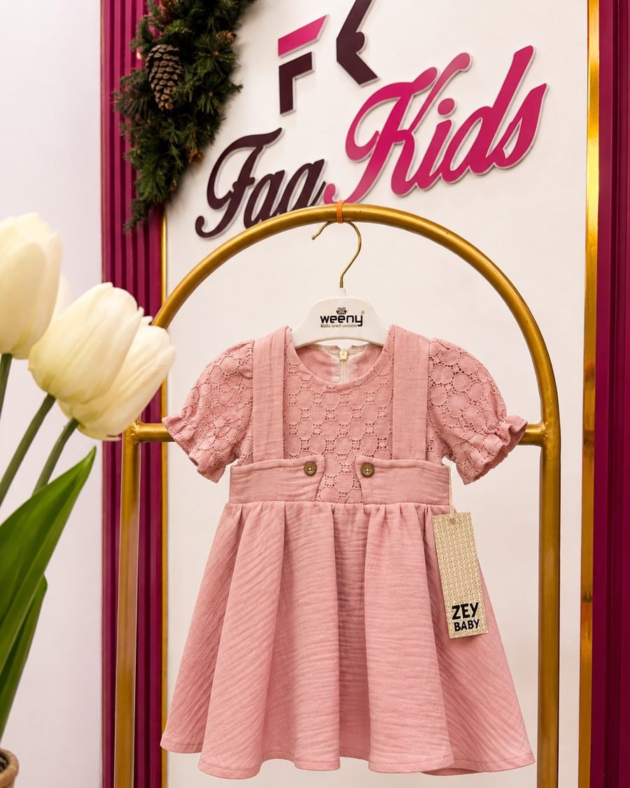Baby Girl Dress — Peach