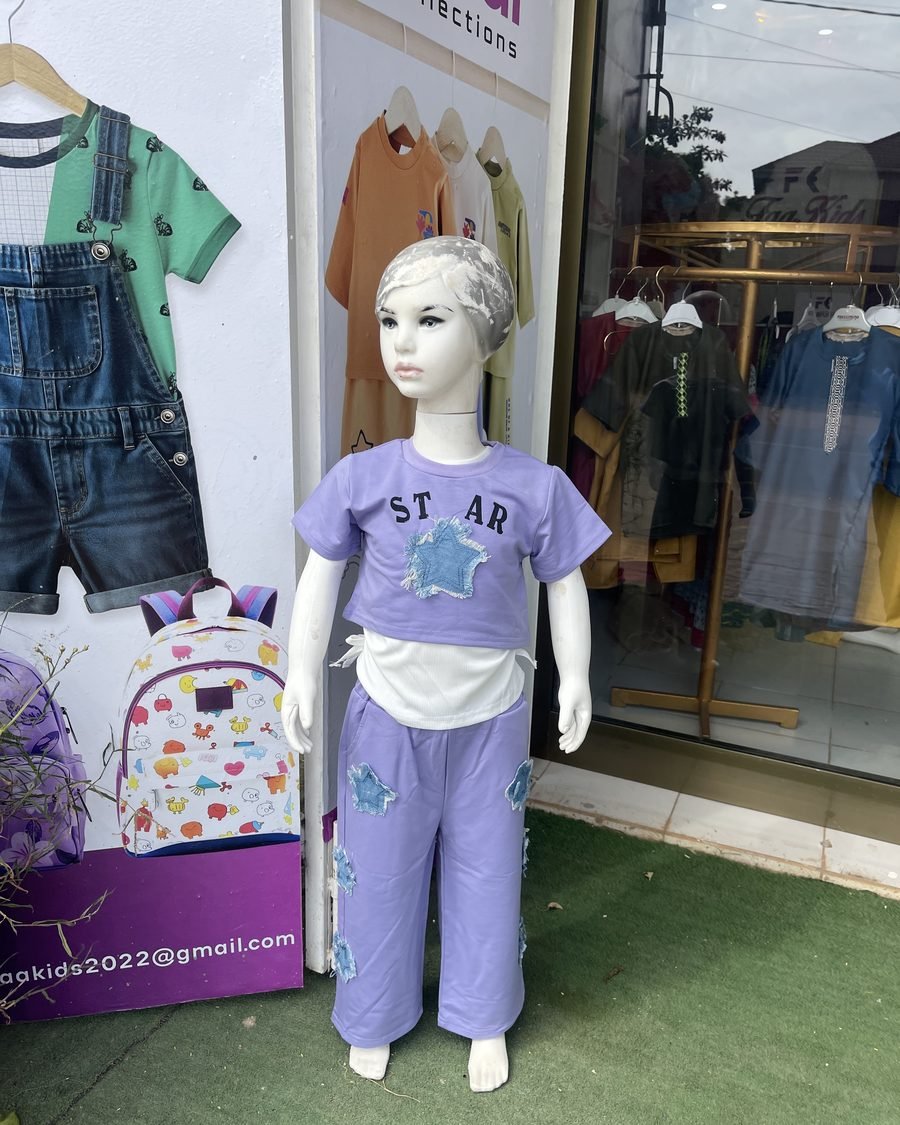 Baby Girl Top & Trousers Set — Purple