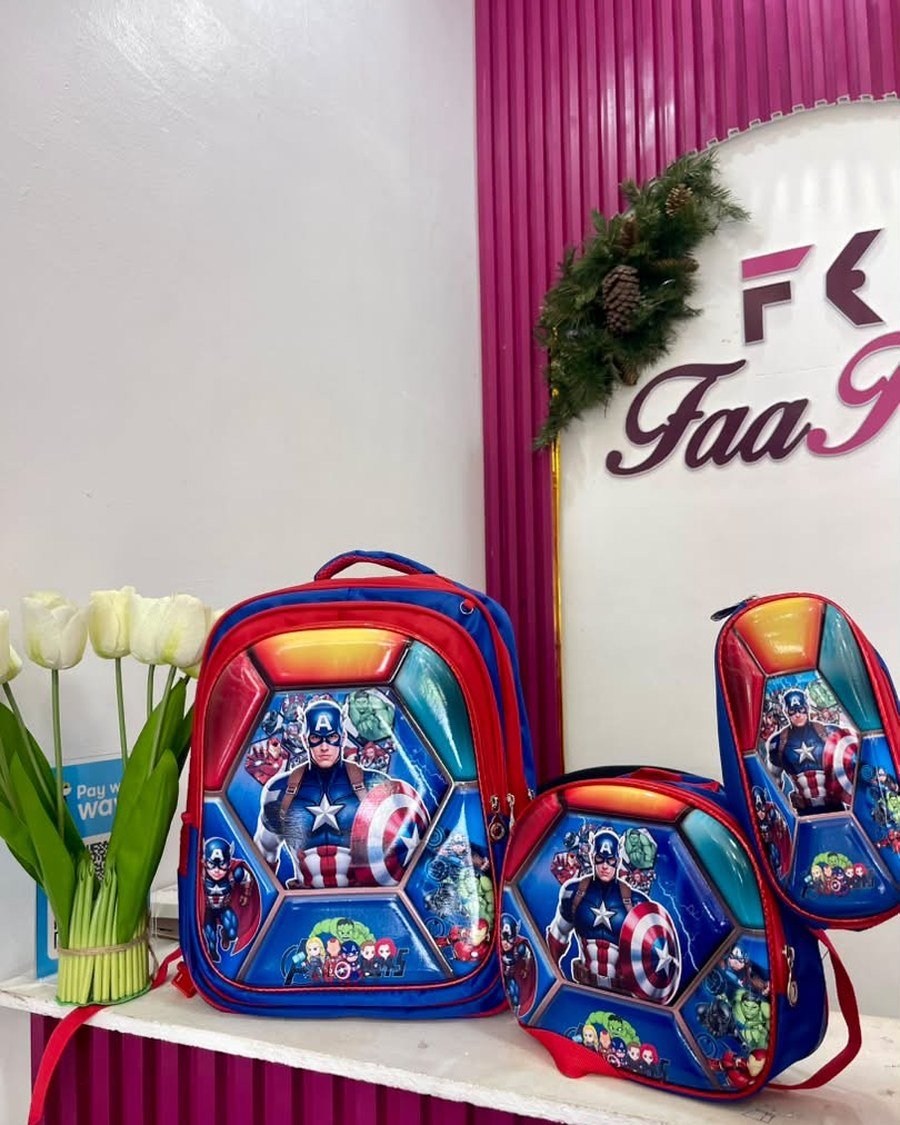 3-Piece Backpack Set — Superhero