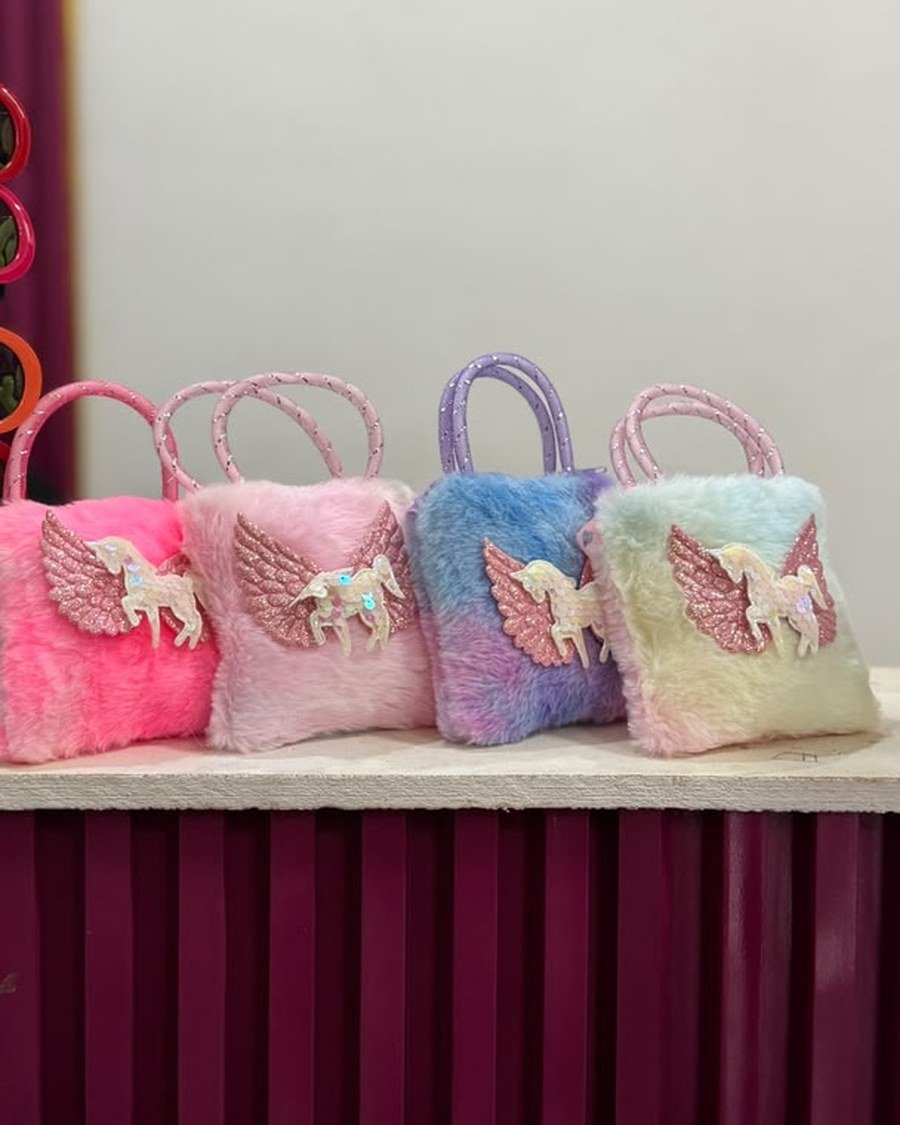 Fluffy Unicorn Mini Bag