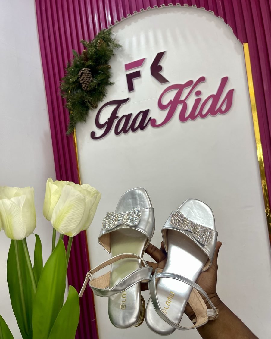 Girls' Short Heels — Silver