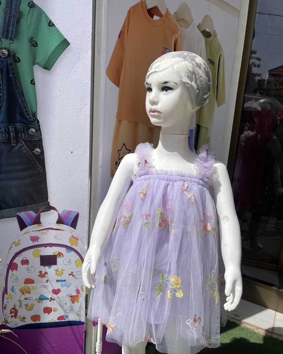 Girls' Tulle Party Dress — White