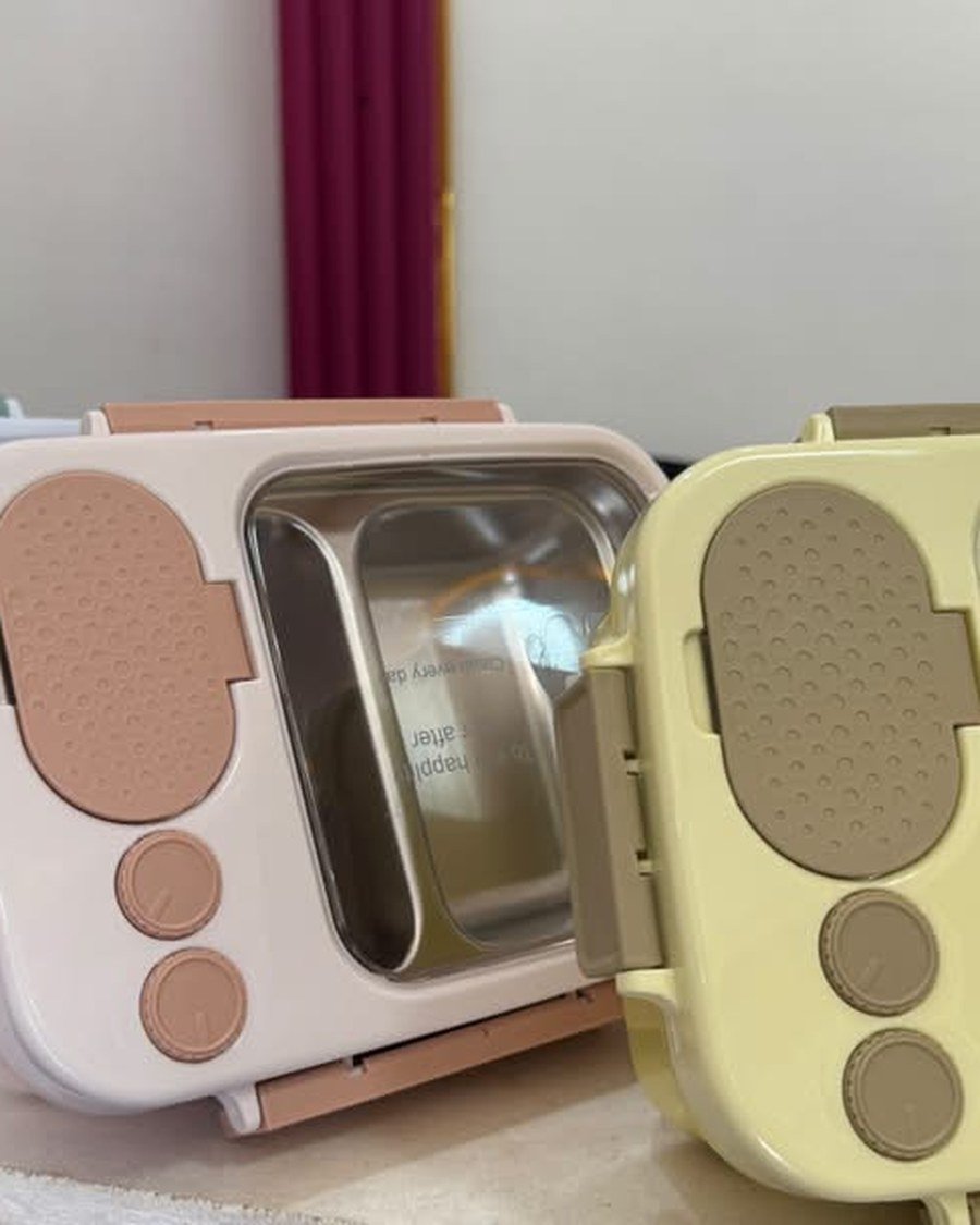 Steel Lunch Box — 2 Compartments